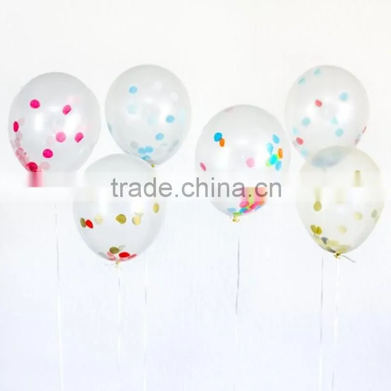 2016 Hot Sale 12-36inch Round Latex Transparent Balloons For Wedding Decoration Party Decoration with Tassels