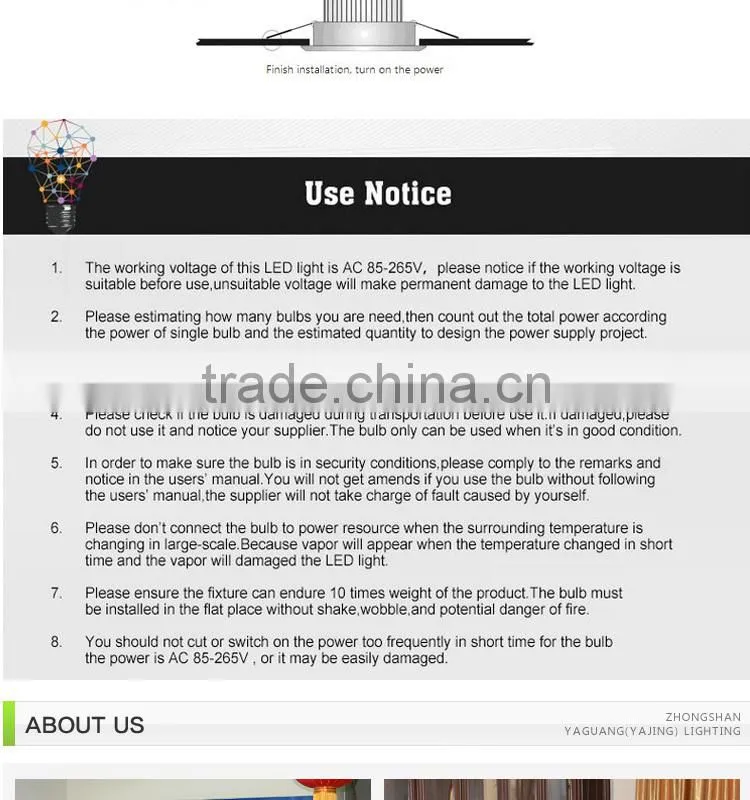 6w LED warm and cool white 2 color panel light (Side emit) round led panel light