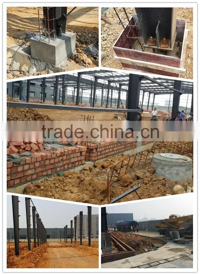 Light Type and Q345,Q235 Grade steel structure workshop