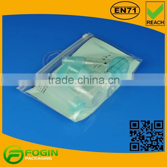 transparent cosmetic makeup set pvc bag