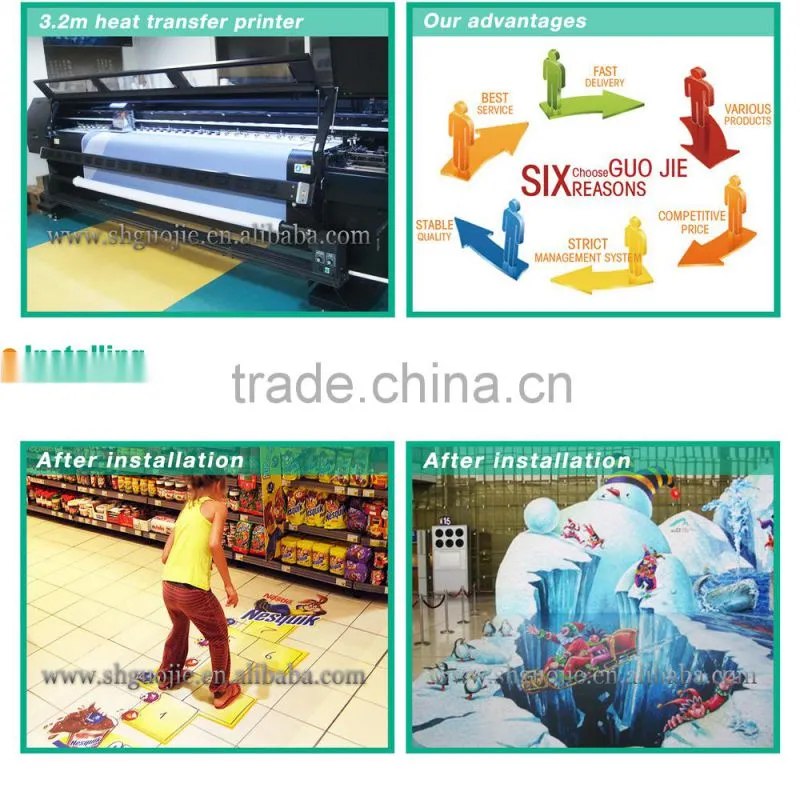 custom printing Vinyl Decal Floor Decal Sticker