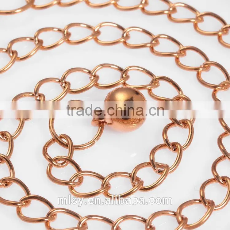 Fancy populor crystal handmade rhinestone gold chain