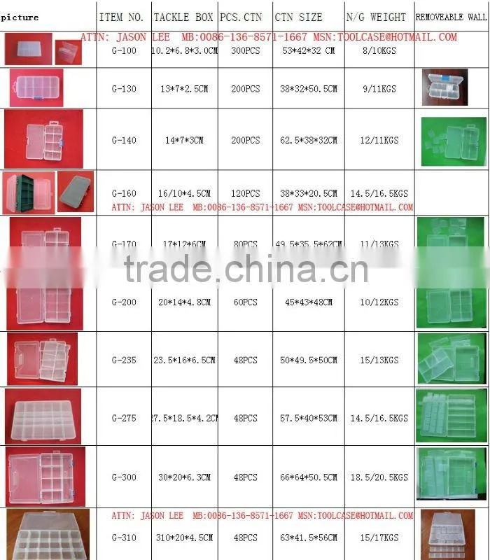 tackle box G-200, cessory case