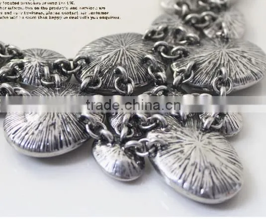 2015 Fashion large crystal stone necklace,statement necklace