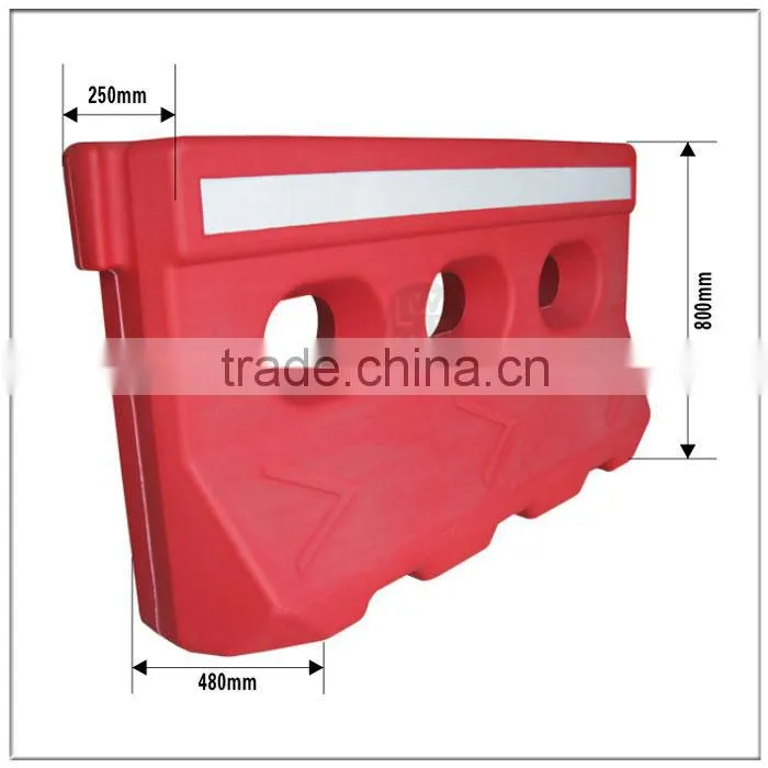 plastic safety barriers blowing molding water safety barrier