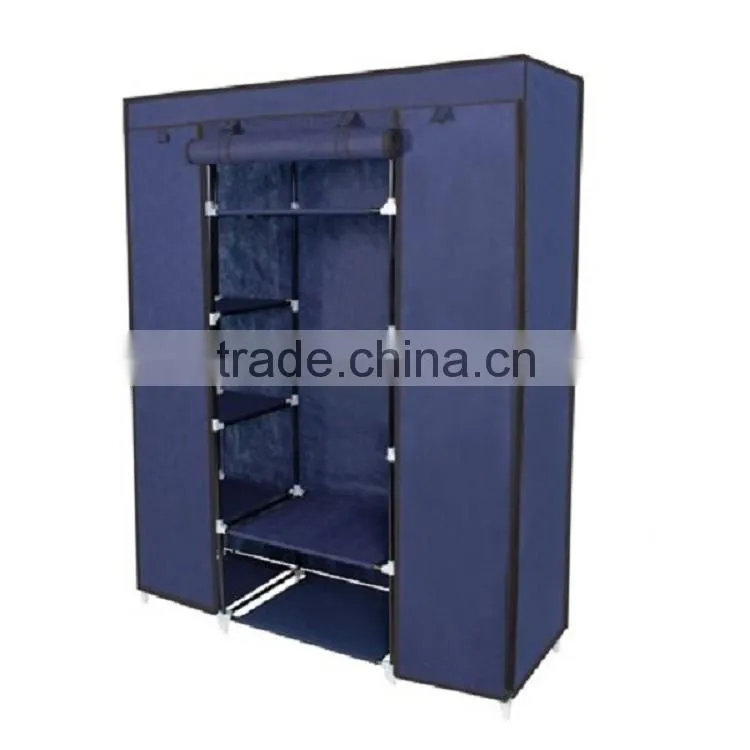 non-woven fabirc folding iron wardrobe