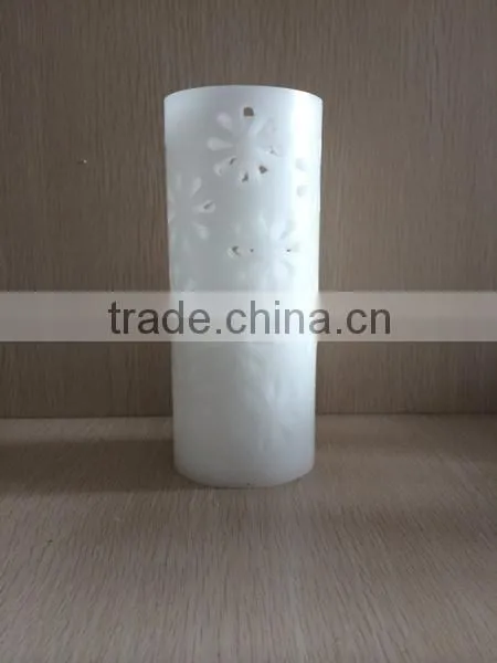 7.5" Tall Flameless Pillar Candle- Paraffin Wax Double Grave LED Candle With Many Colours Available, Operated by 3*AAA Battery(n