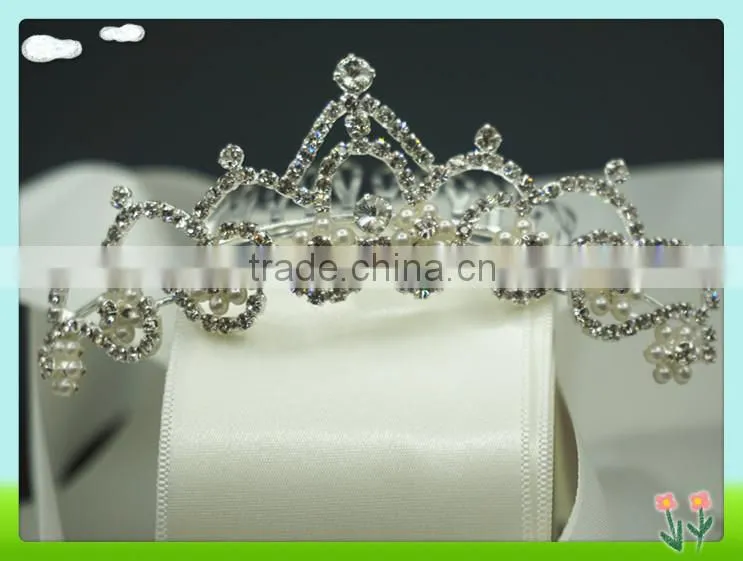 Wholesale bling bling rhinestone wedding crowns