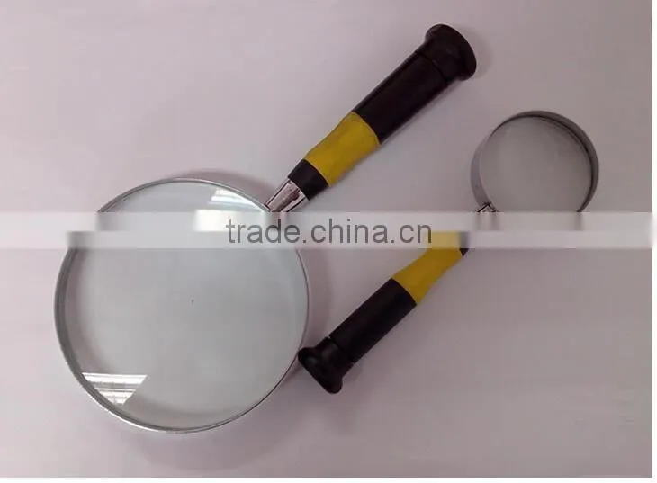 Most popular promotional gift handle metal frame large magnifying glass