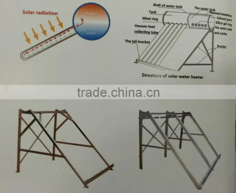 2015 hotsale vacuum tube solar water heater 300L