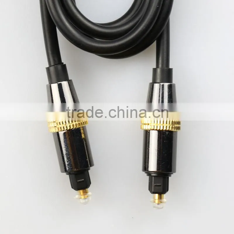 2015 High Speed Gold Plated Toslink to Toslink Optic Fiber Audio Cable