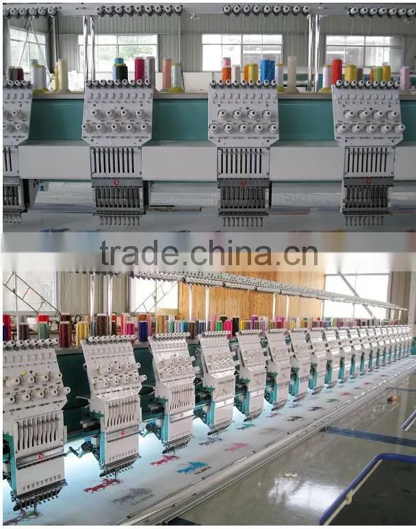 18 head flatbed cap embroidery machine