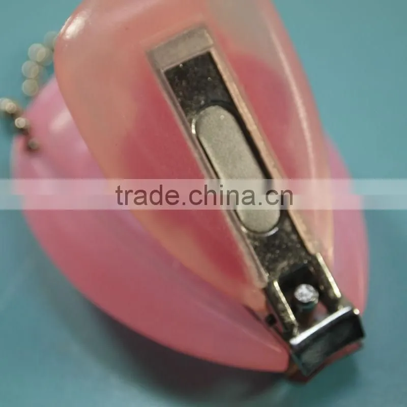 ZJQ-046 Cartoon design carbon steel with plastic cover baby nail cutter