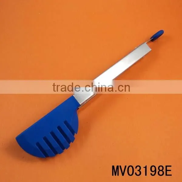 BEST SELLING 9" STAINLESS STEEL TONG/FOOD TONG WITH NYLON HEAD