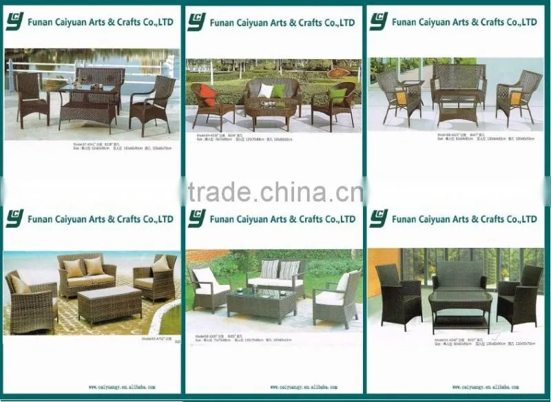 2015 new design plastic rattan waterproof hot sell leisure furniture outdoor