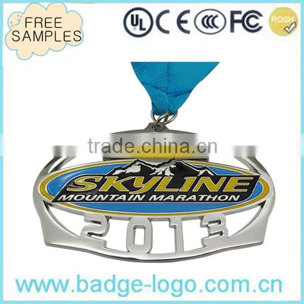 Very Hot Custom Silver Sticker Medal Wholesale