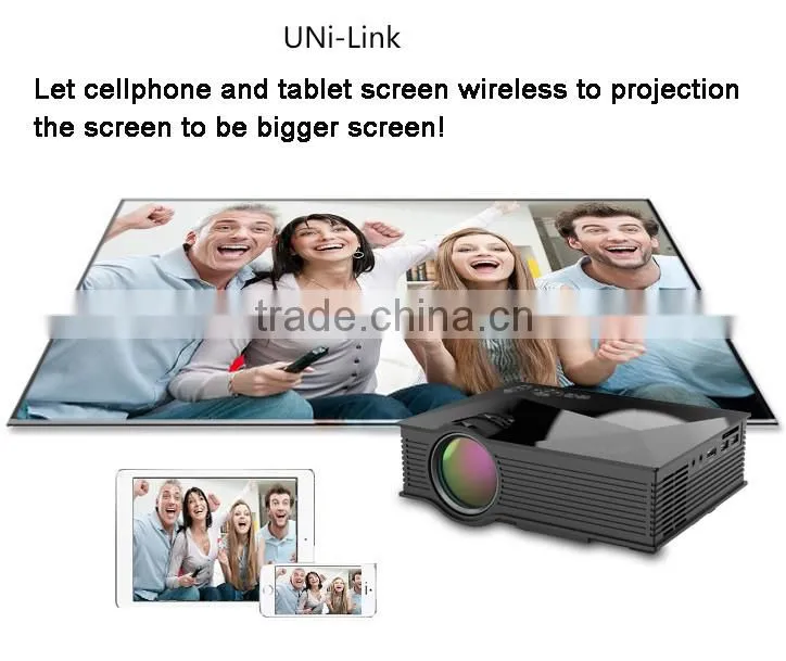 UC46 Mini LED LCD Projector Design by Portabel/ Simple for Game Use Wireless mini LED Projector
