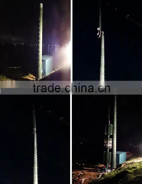 Concealed antenna communication connection steel pole GSM tower China Manufacturer