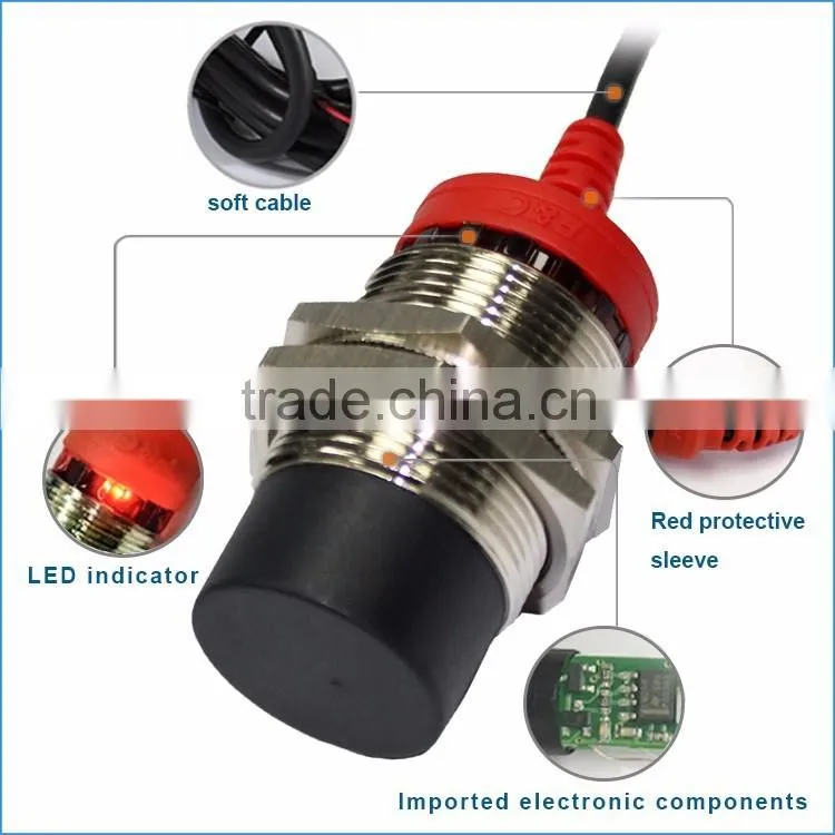 M30 30*45mm short body DC10-30V NPN NO Non-shield proximity sensor