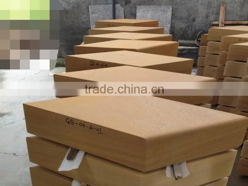 Wholesale Yellow wooden Sandstone block