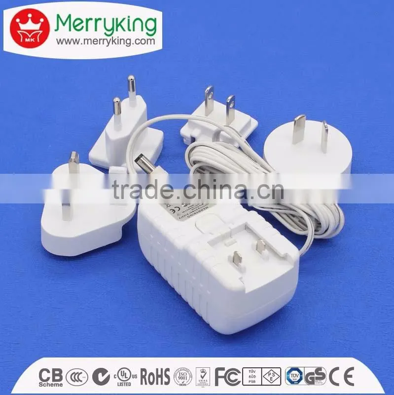 custom logo 5v 6v 1a 2a 2.1a usb wall type charger with 1.5m cable