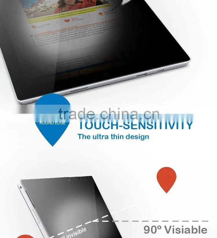 Premium privacy toughened glass screen case for Surface Pro 3