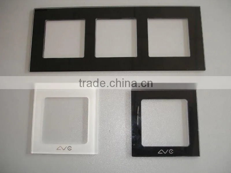 Local Control Intelligent Smart Home Wireless Glass Switch Panel For Room Lights Easy Installation glass switch panel