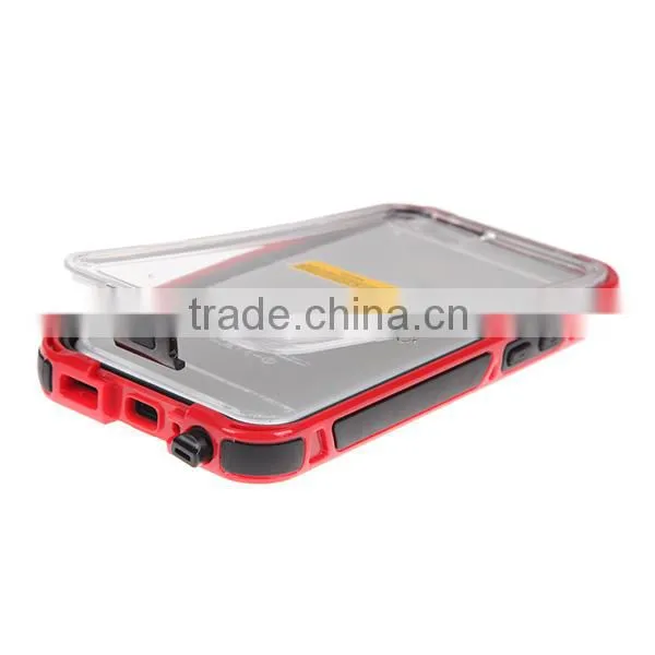 4.7 Inch Red Cellphone Waterproof Case for iPhone 6 Case With Home Button