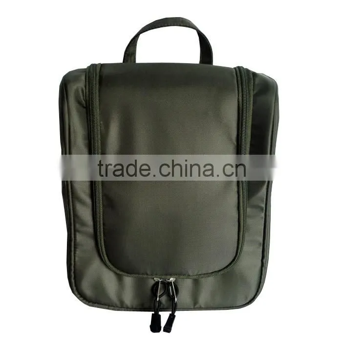 2016 latest USA style polyester low moq custom travel wash bag toiletry bag for Men
