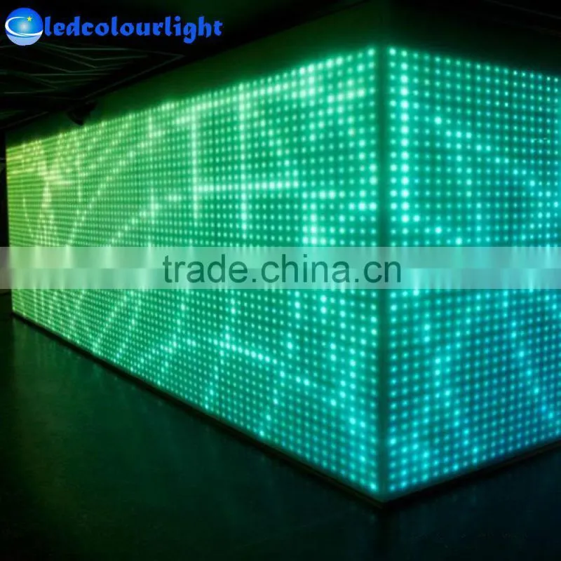 2015 hot style DMX512 RGB LED dance floor light for club bar stage/DMX LED panel light for holiday lighting