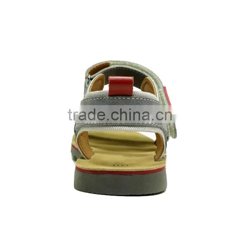 Best Selling OEM Custom Children Boys Suede Leather Sandals with Comfortable Design