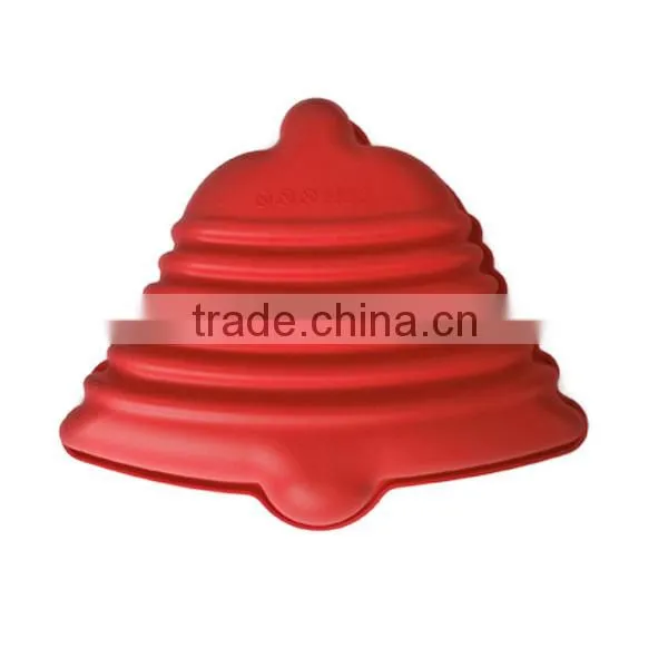 China Supplier Christmas Jingle Bell Shaped Silicon Molds Cake Decorating