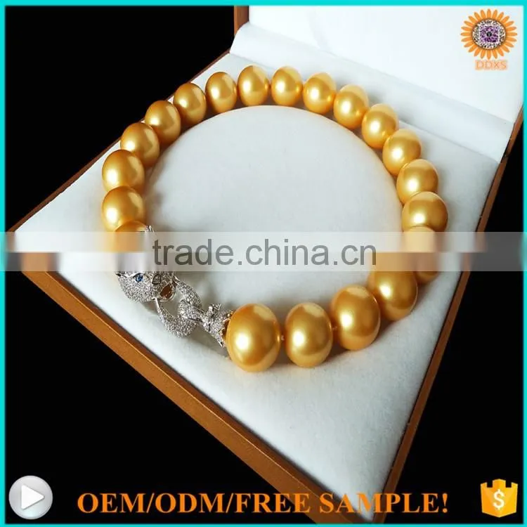 2016 fashion natural south sea shell pearl necklace luxury woman