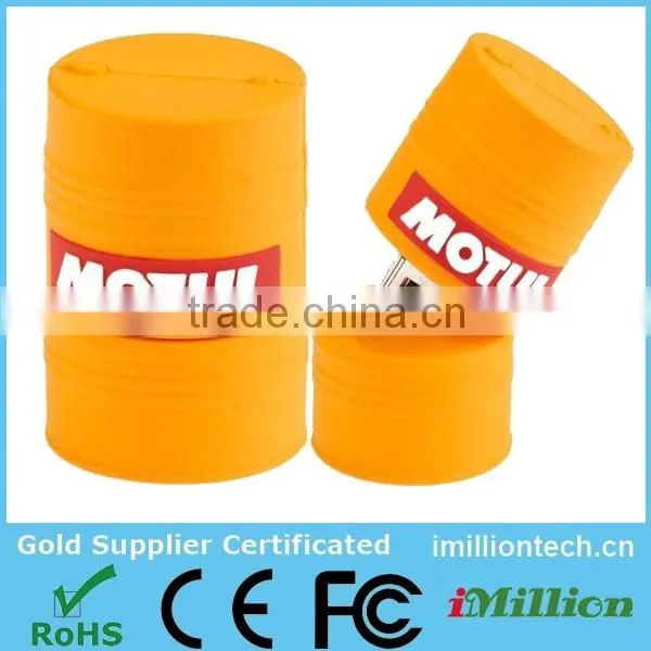 4GB Hot Selling PVC Oil Drum Shape USB Pendrive