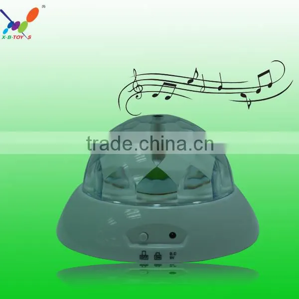 2014Hot selling fashion colourful changing LED projection Lamp with music.Creative new design high quality night light projector