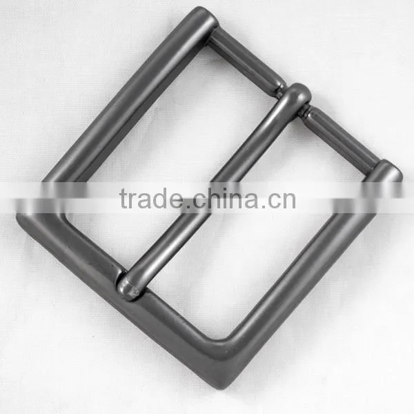 Pressing zinc alloy fashion famous logo plate fox belt buckles