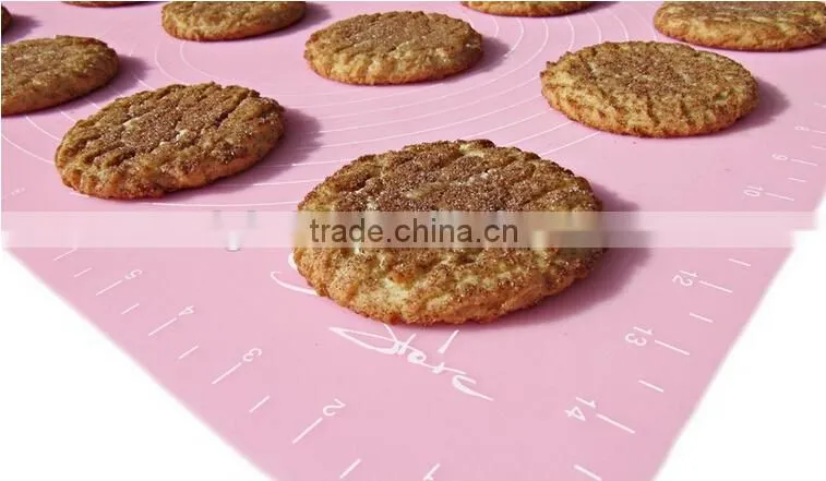 Non Stick Large Silicone Baking Mat for Pastry Rolling with Measurements