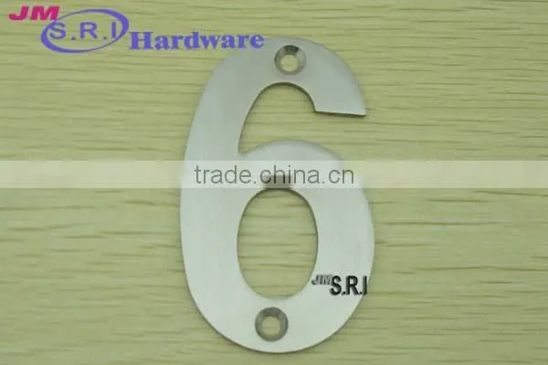Customize 3d 304 stainless steel digital house number