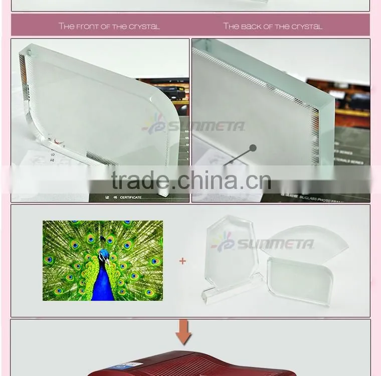 Blank 3D Crystal Photo Frame For Decoration