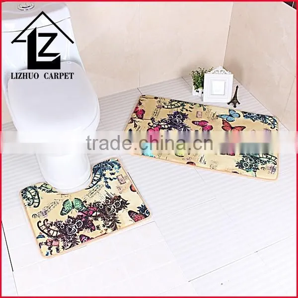 new design eco-friendly printing anti slip bath mat outdoor rugs carpet
