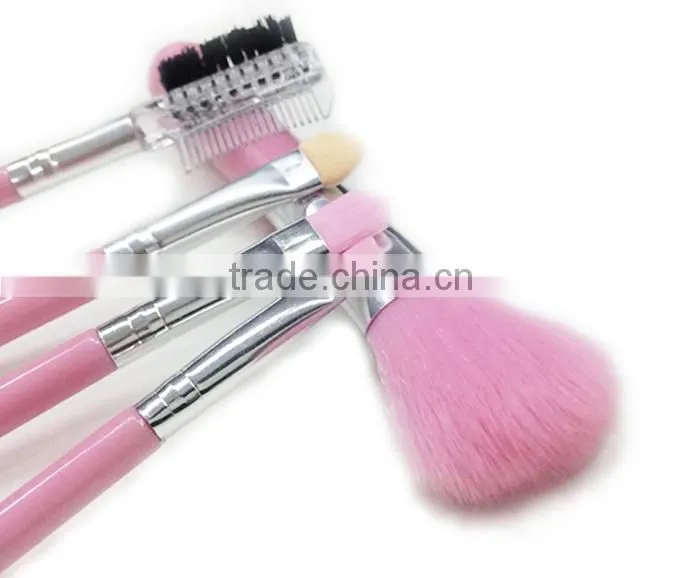 2016 MY GIRL OEM make up brush /5pcs Wooden Handle Goat Hair Professional makeup brush set