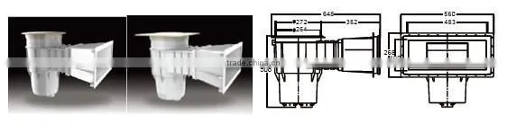 China factory high quality swimming pool cleaning equipment / Swimming pool skimmer