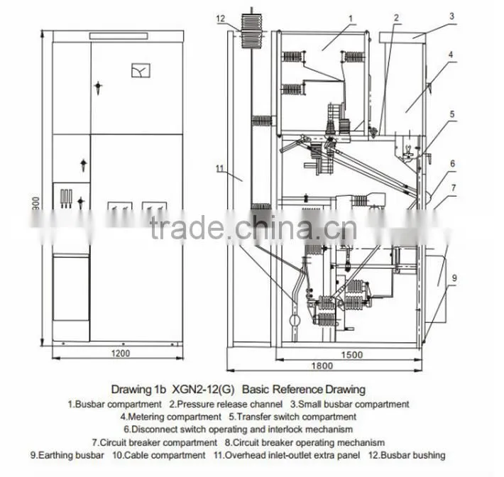 XGN2-12(Z)Box Type Elctrical Fixed Metal Enclosure
