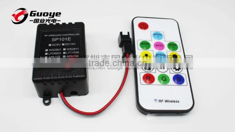 Programmable led strip controller for IC WS2811 WS2801 LPD6803 TM1804 flexible strip light with DC5V 12V 24V