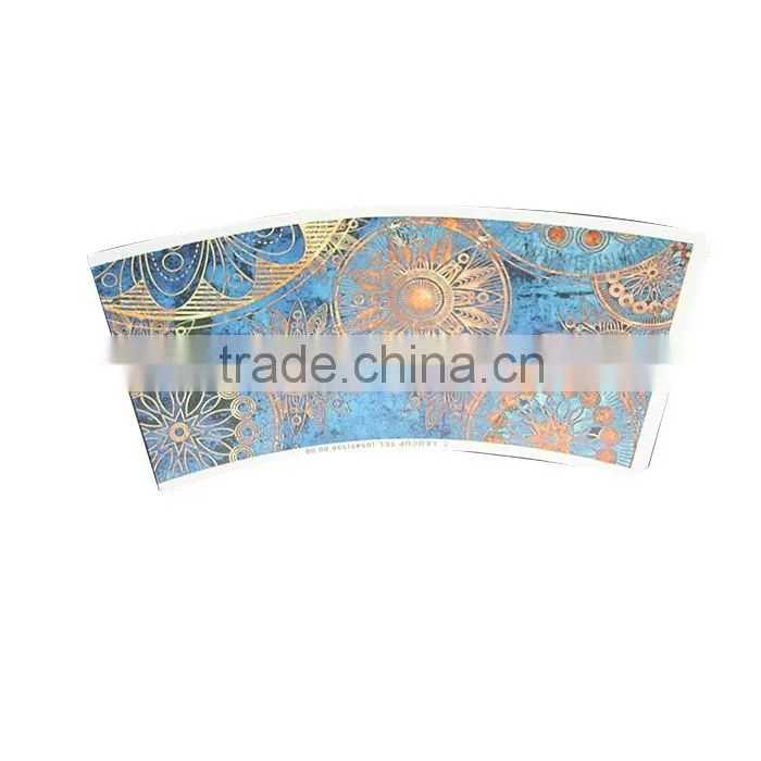 Hangzhou LvYang/GoBest Food grade flexo/offset printing paper cup fan with customized design