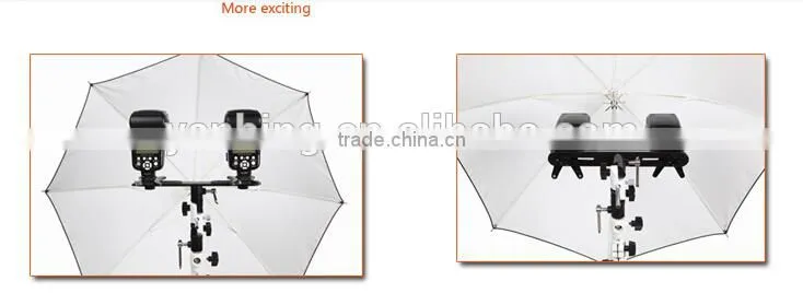 Full-function adjustable flash shoe umbrella holder socket U-II shape mounting light stand bracket
