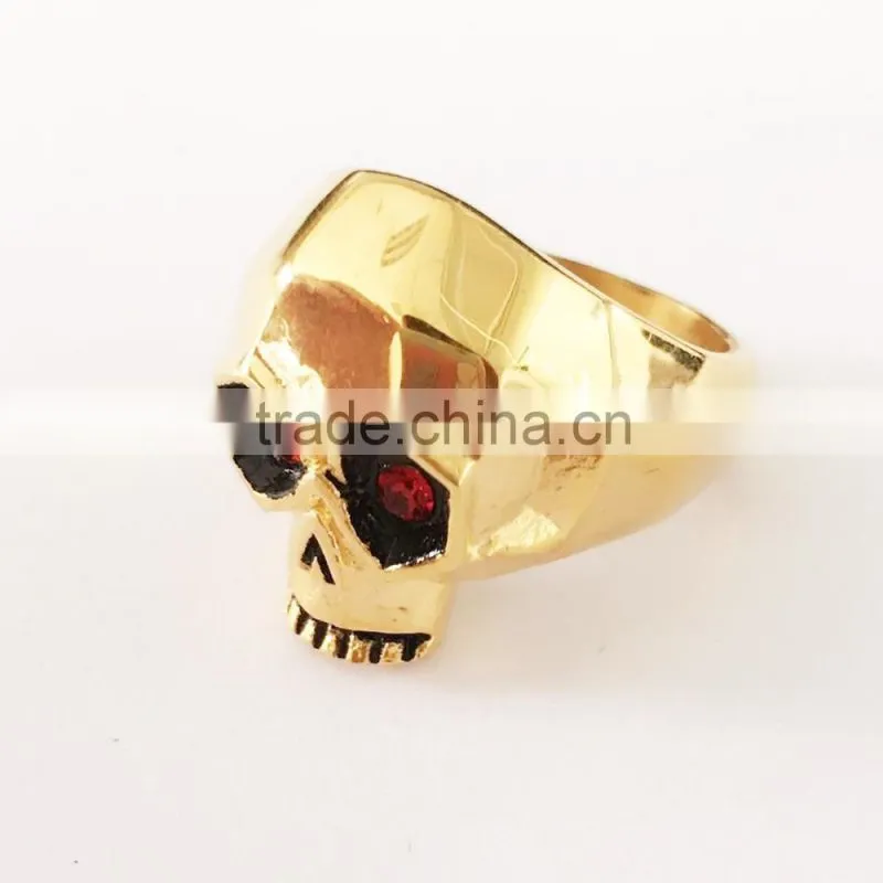 Jingli Jewelry silve color blue evil eyes skull rings for women (HS-113)