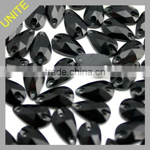 U3230 wholesale Pear sew-on rhinestones supplier
