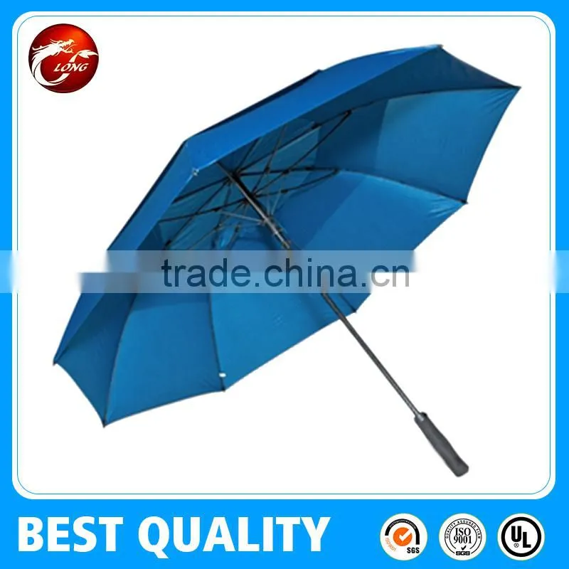 Silver Coated Fiberglass Double Layer Golf Umbrella
