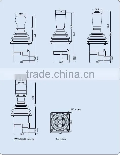HJ8 industrial joystick for overhead working truck